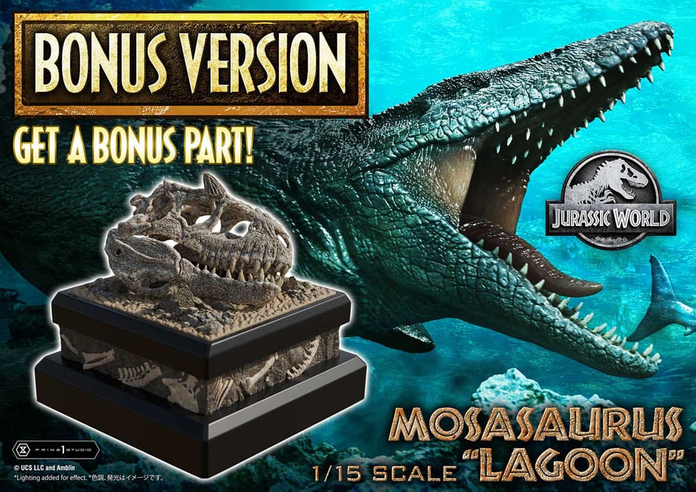 Jurassic World Legacy Museum Collection Statue 1/15 Mosasaurus ''Lagoon'' Bonus Version 57 cm P065696