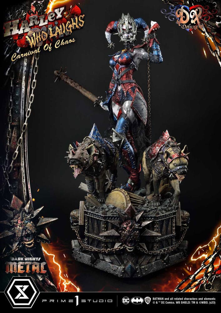 Dark Nights: Metal Museum Masterline Series Statue 1/3 Harley Quinn Who Laughs Concept Design by Caelos D`anda Deluxe Version 78 cm P054158