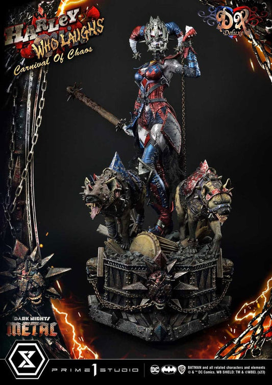Dark Nights: Metal Museum Masterline Series Statue 1/3 Harley Quinn Who Laughs Concept Design by Caelos D`anda Deluxe Version 78 cm P054158