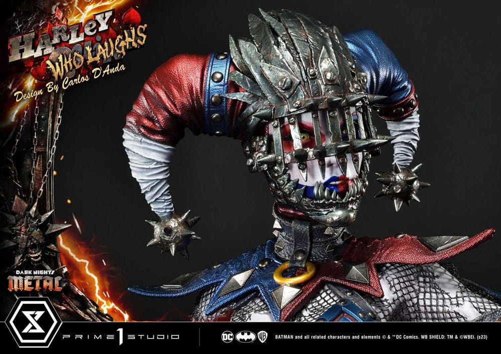 Dark Nights: Metal Museum Masterline Series Statue 1/3 Harley Quinn Who Laughs Concept Design by Caelos D`anda Deluxe Bonus Version 78 cm P054159