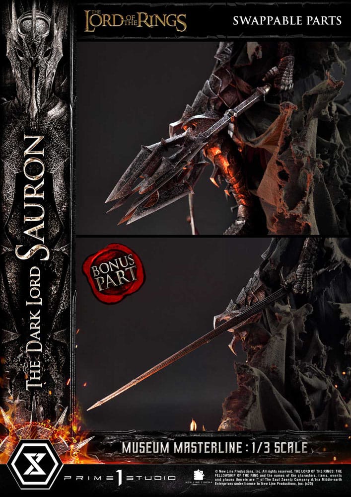 Lord of the Rings Museum Masterline Series Statue 1/3 The Dark Lord Sauron Bonus Version 117 cm P054165