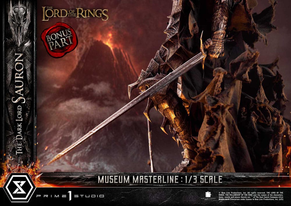 Lord of the Rings Museum Masterline Series Statue 1/3 The Dark Lord Sauron Bonus Version 117 cm P054165