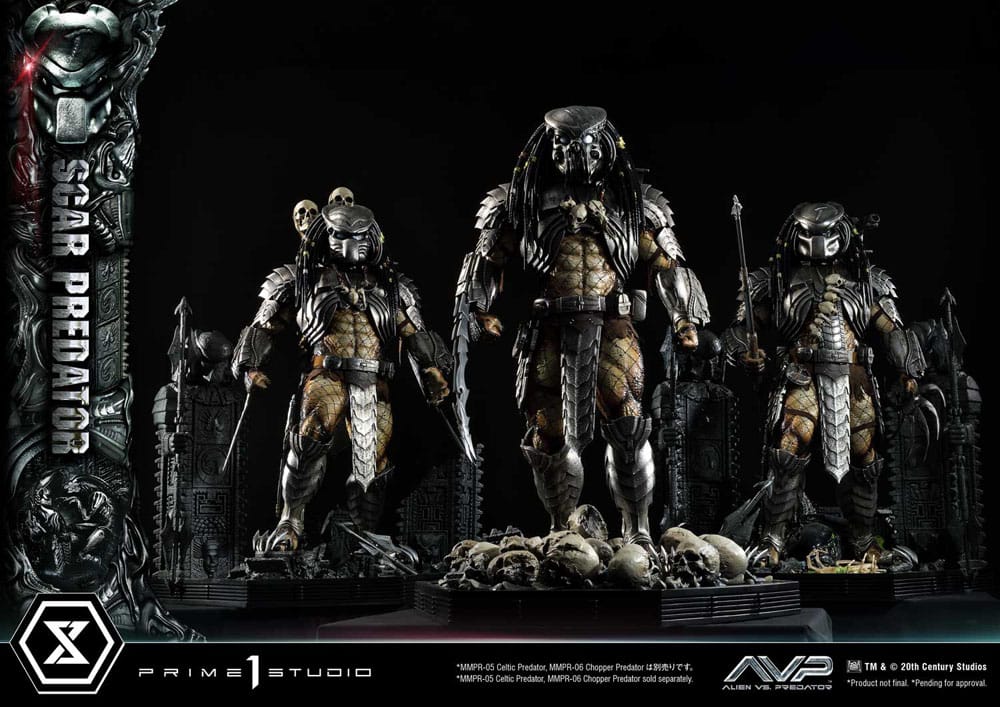 The Alien vs. Predator Museum Masterline Series Statue 1/3 Scar Predator 93 cm P054171