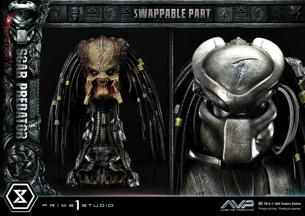The Alien vs. Predator Museum Masterline Series Statue 1/3 Scar Predator 93 cm P054171