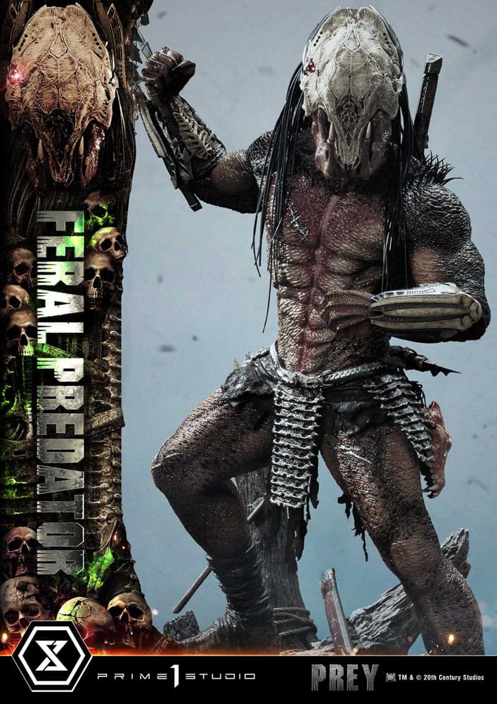 Prey (Movie) Museum Masterline Series Statue 1/3 Feral Predator 89 cm P054176