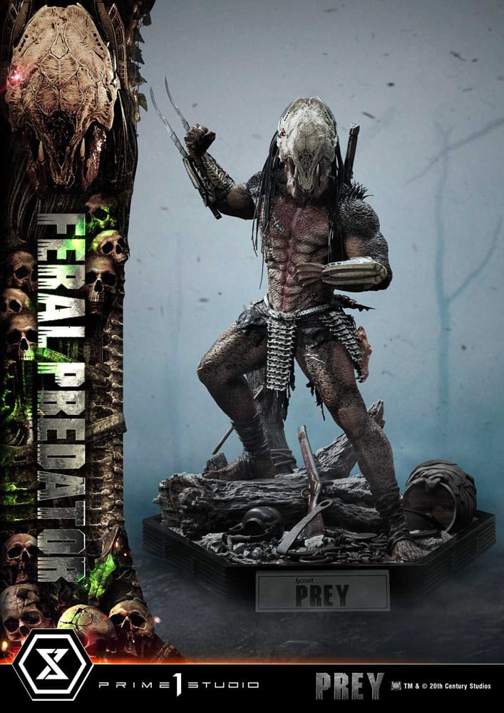 Prey (Movie) Museum Masterline Series Statue 1/3 Feral Predator 89 cm P054176