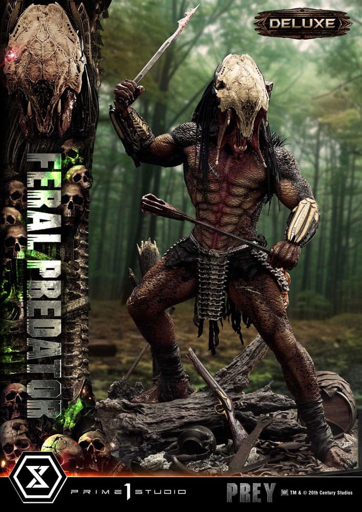 Prey (Movie) Museum Masterline Series Statue 1/3 Feral Predator Deluxe Version 89 cm P054177