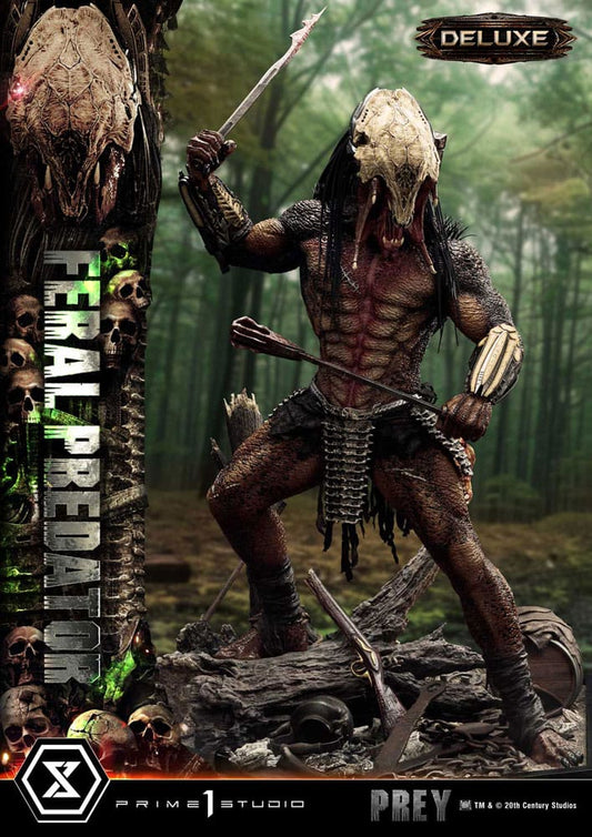 Prey (Movie) Museum Masterline Series Statue 1/3 Feral Predator Deluxe Version 89 cm P054177