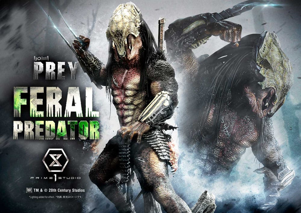 Prey (Movie) Museum Masterline Series Statue 1/3 Feral Predator Deluxe Version 89 cm P054177