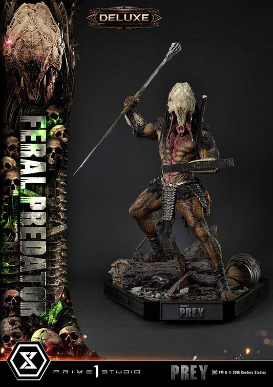Prey (Movie) Museum Masterline Series Statue 1/3 Feral Predator Deluxe Bonus Version 89 cm P054178