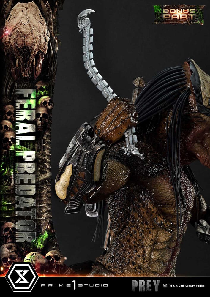 Prey (Movie) Museum Masterline Series Statue 1/3 Feral Predator Deluxe Bonus Version 89 cm P054178