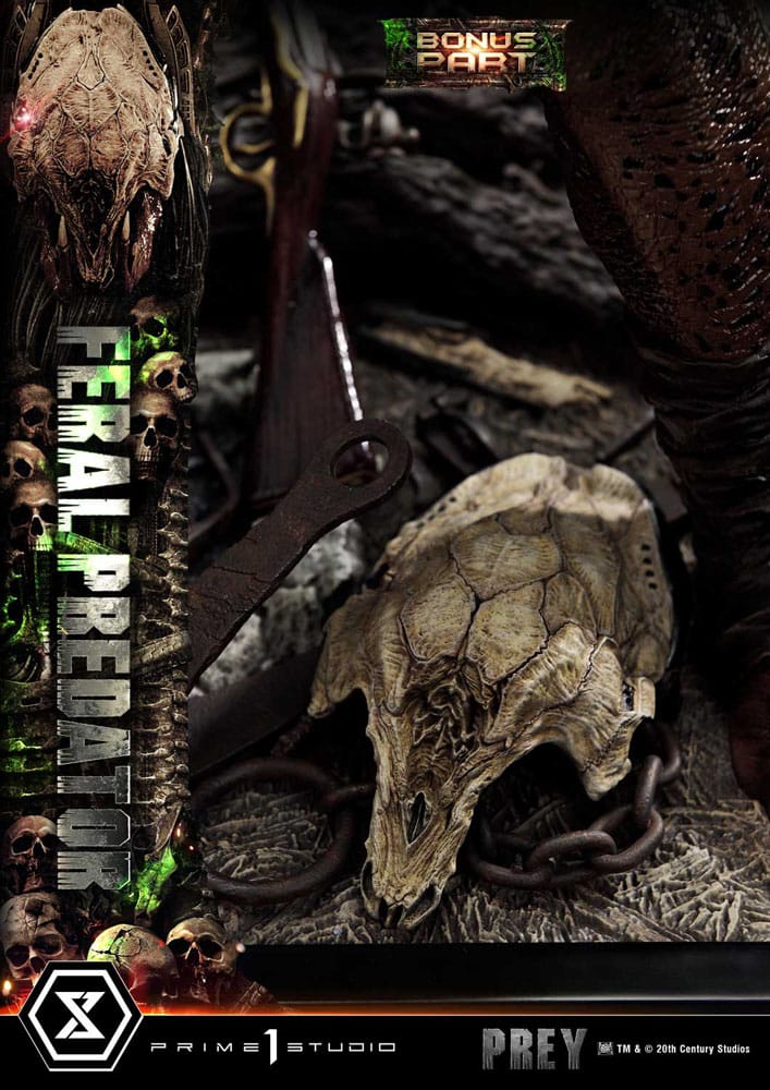 Prey (Movie) Museum Masterline Series Statue 1/3 Feral Predator Deluxe Bonus Version 89 cm P054178