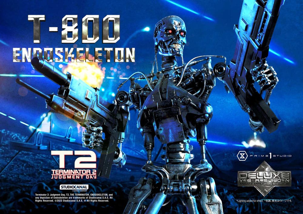 Terminator 2 Museum Masterline Series Statue 1/3 Judgment Day T800 Endoskeleton Deluxe Version 74 cm P054180