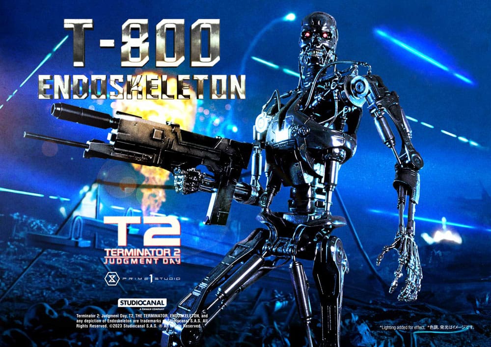 Terminator 2 Museum Masterline Series Statue 1/3 Judgment Day T800 Endoskeleton Deluxe Version 74 cm P054180