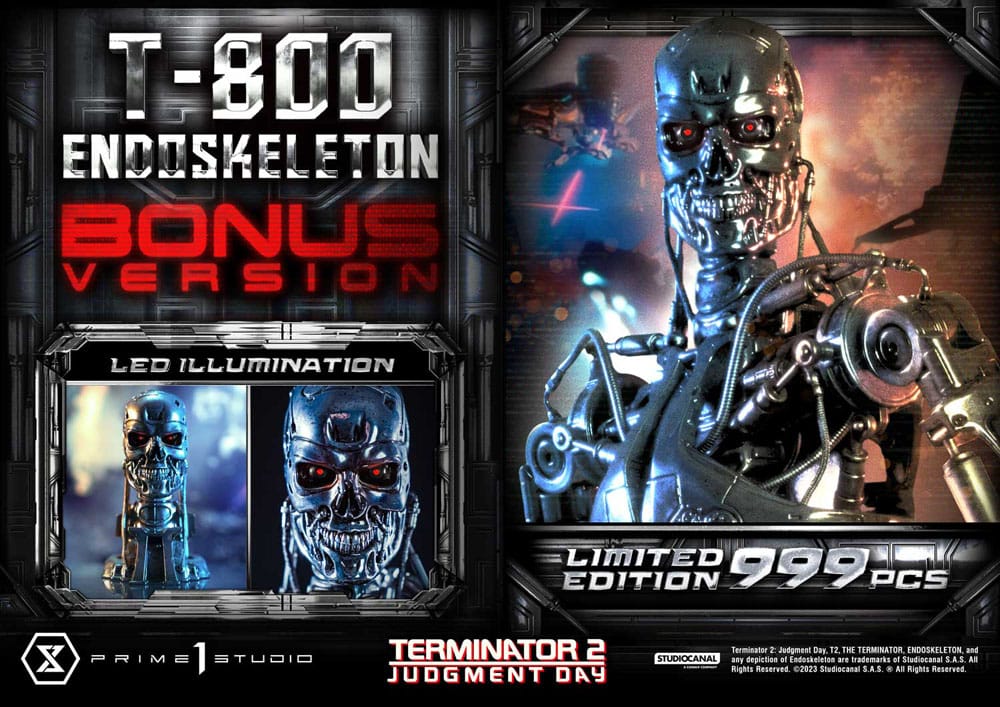 Terminator 2 Museum Masterline Series Statue 1/3 Judgment Day T800 Endoskeleton Deluxe Bonus Version 74 cm P054181
