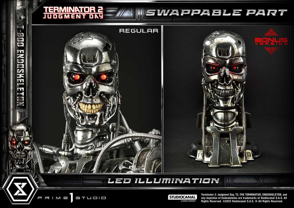 Terminator 2 Museum Masterline Series Statue 1/3 Judgment Day T800 Endoskeleton Deluxe Bonus Version 74 cm P054181