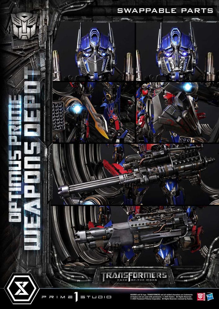 Transformers: Dark of the Moon (Film) Museum Masterline Statue Optimus Prime Weapons Depot 127 cm P054194