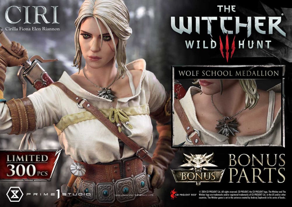 The Witcher 3: Wild Hunt Museum Masterline Statue 1/3 Wild Hunt Ciri Fiona Elen Riannon Bonus Version 81 cm P054200