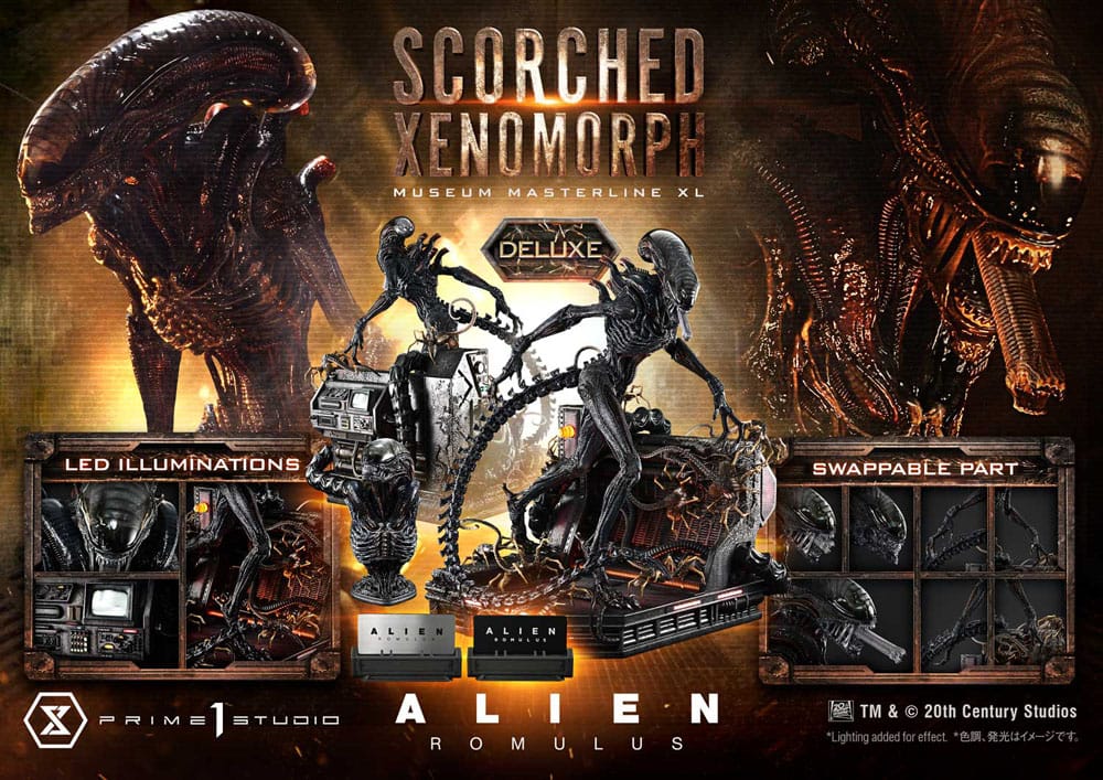 Alien: Romulus Museum Masterline XL Statue 1/3 Scorched Xenomorph Deluxe Version 98 cm P054205