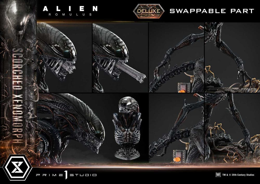 Alien: Romulus Museum Masterline XL Statue 1/3 Scorched Xenomorph Deluxe Version 98 cm P054205