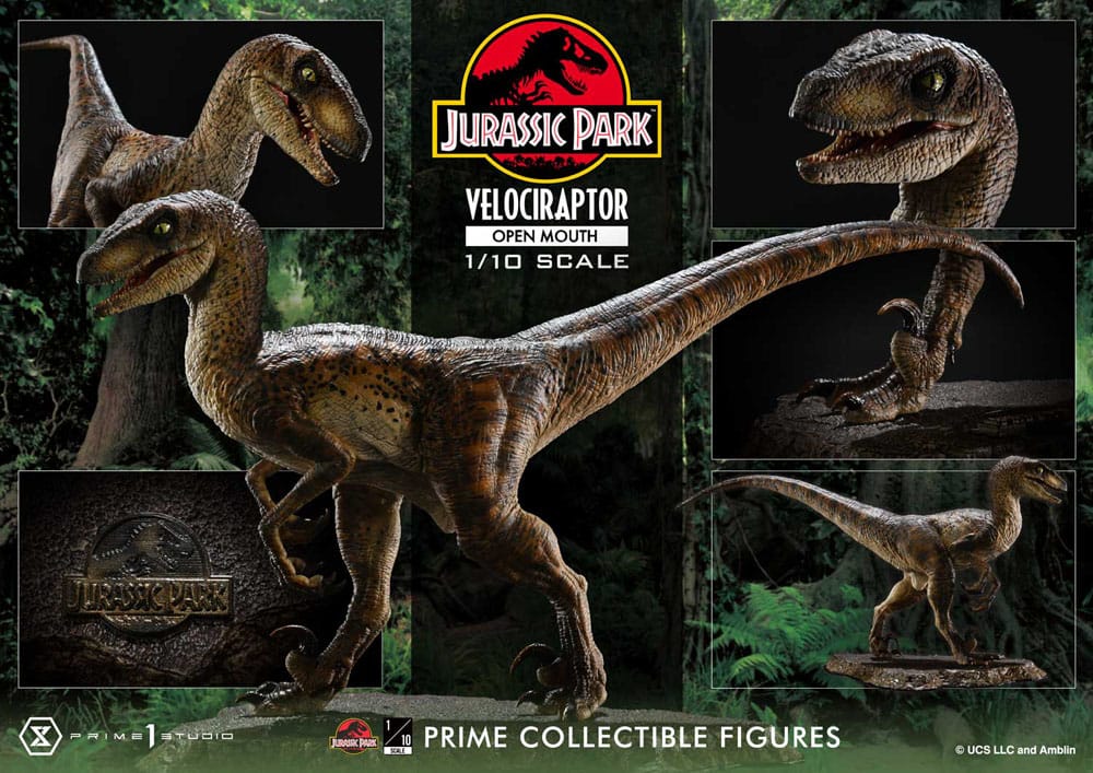 Jurassic Park Prime Collectibles Statue 1/10 Velociraptor Open Mouth 19 cm P054214