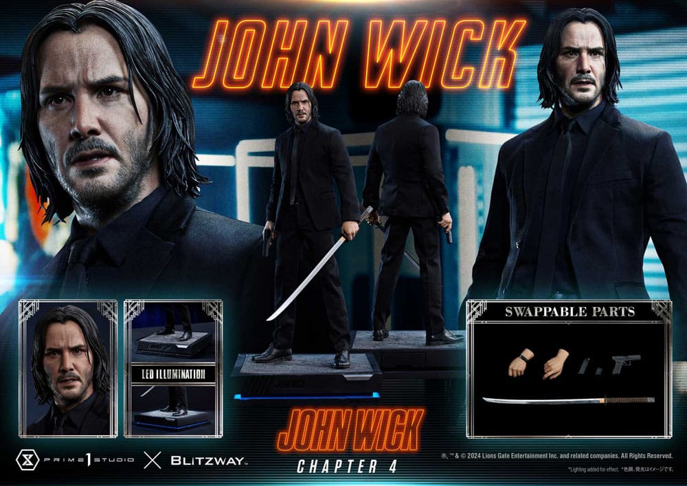 John Wick Chapter 4 Premium Masterline Series Statue 1/4 John Wick 54 cm P054239