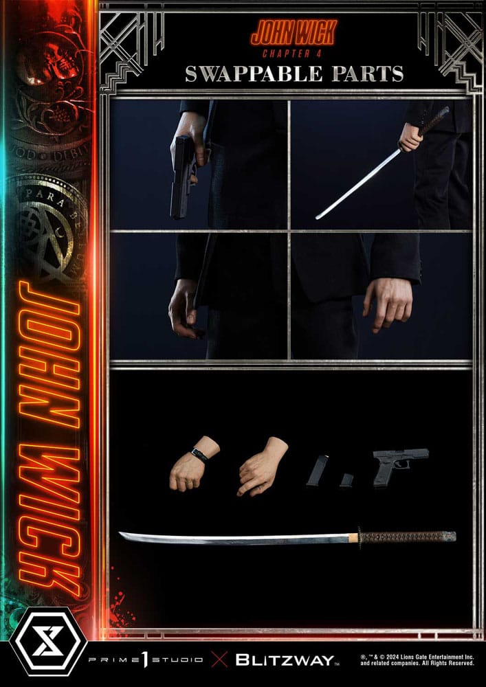 John Wick Chapter 4 Ultimate Premium Masterline Series Statue 1/4 John Wick Deluxe Version 54 cm P054240