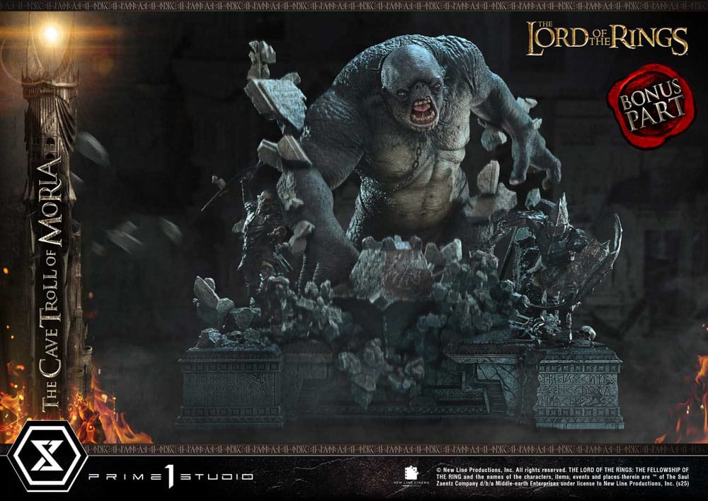 The Lord of the Rings Premium Masterline Series Statue 1/6 Cave Troll of Moria Bonus Version 91 cm P054248