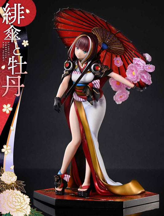 Original Illustration by Fuzichoco Prisma Wing PVC Statue 1/7 Scarlet Umbrella And Peony 28 cm P054280