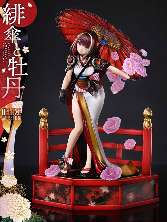 Original Illustration by Fuzichoco Prisma Wing PVC Statue 1/7 Scarlet Umbrella And Peony Deluxe Version 32 cm P054281