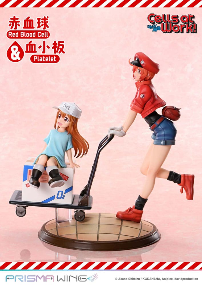 Cells at Work Prisma Wing PVC Statue Red Blood Cell & Platelet 26 cm P069064