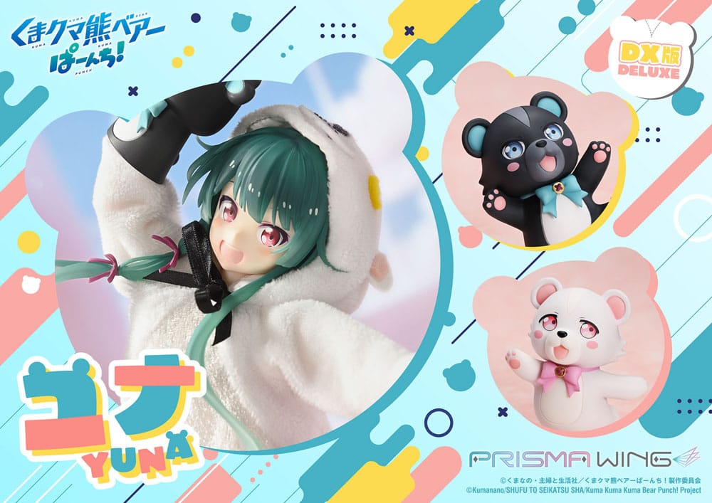 Kuma Kuma Kuma Bear Punch! Prisma Wing PVC Statue 1/7 Yuna Deluxe Version 28 cm P054292