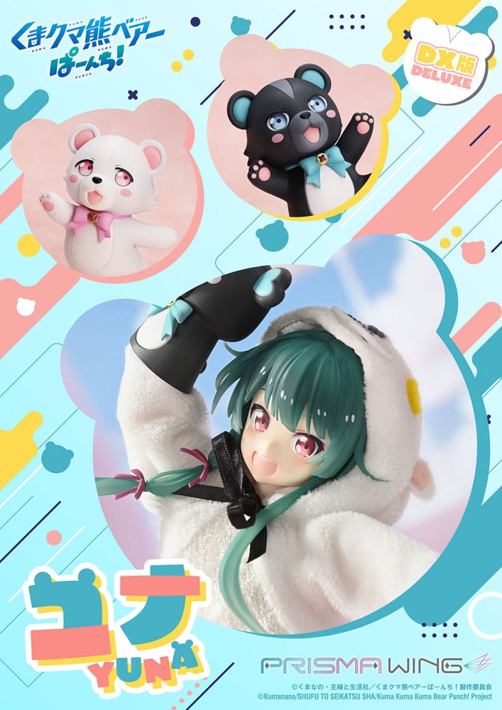 Kuma Kuma Kuma Bear Punch! Prisma Wing PVC Statue 1/7 Yuna Deluxe Version 28 cm P054292