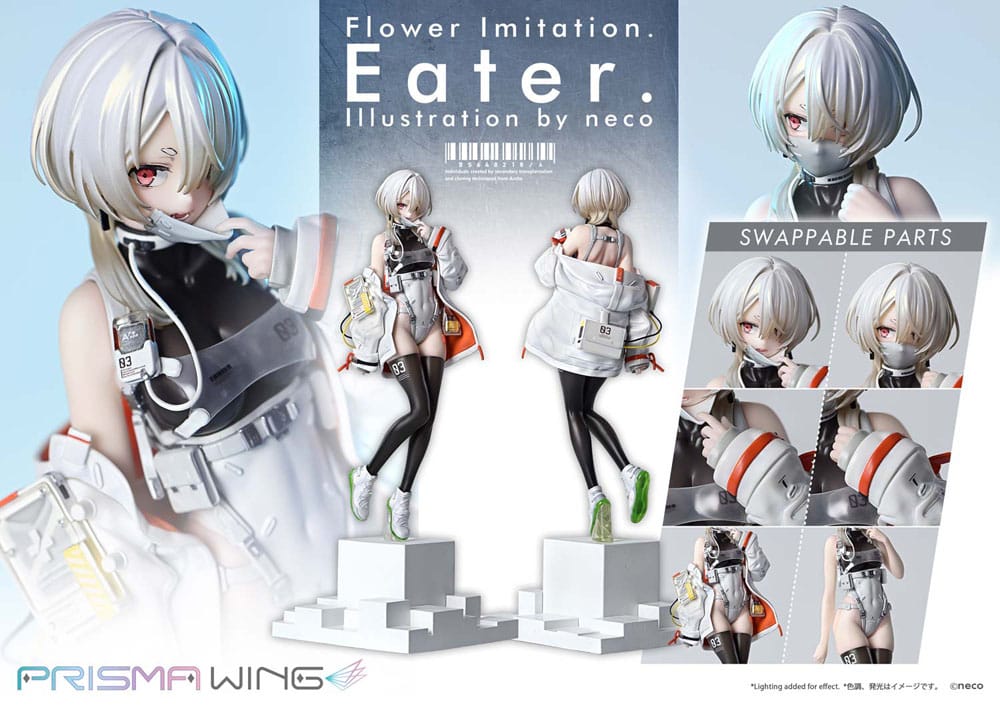 Flower Imitation Prisma Wing PVC Statue 1/7 Eater Illustration by neco 32 cm P066301