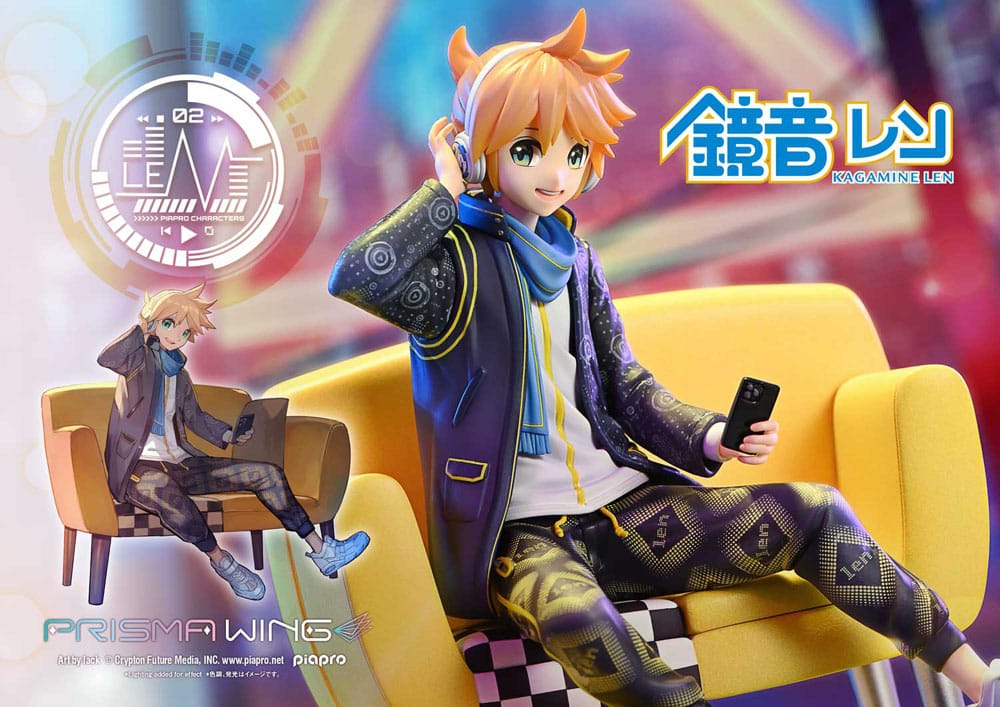 Vocaloid Piapro Characters Prisma Wing PVC Statue 1/7 Kagamine Len (Art by lack) 18 cm P054308