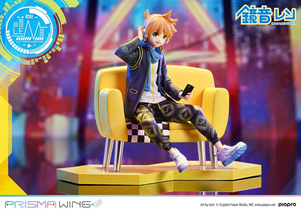 Vocaloid Piapro Characters Prisma Wing PVC Statue 1/7 Kagamine Len (Art by lack) 18 cm P054308