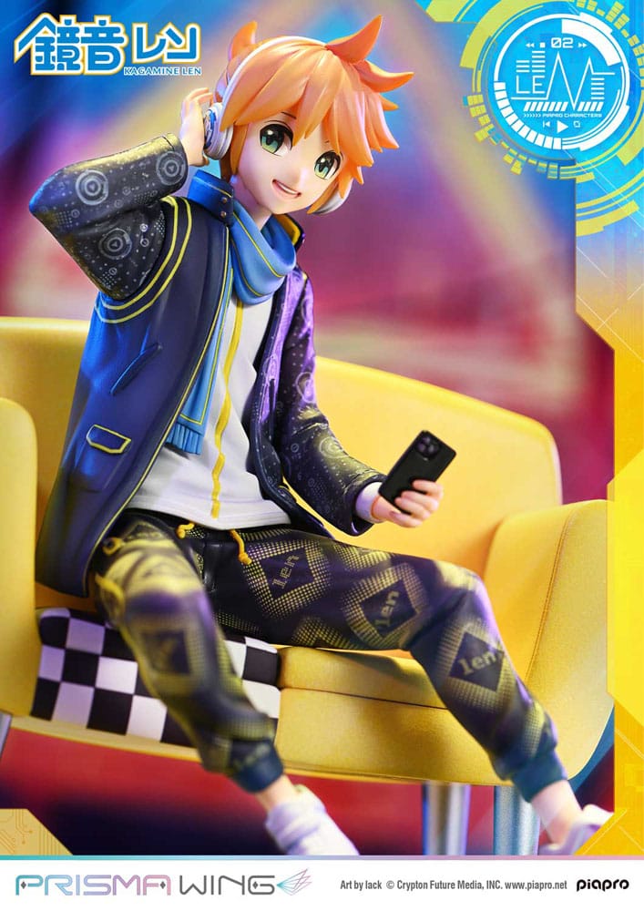 Vocaloid Piapro Characters Prisma Wing PVC Statue 1/7 Kagamine Len (Art by lack) 18 cm P054308