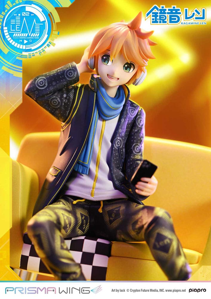 Vocaloid Piapro Characters Prisma Wing PVC Statue 1/7 Kagamine Len (Art by lack) 18 cm P054308