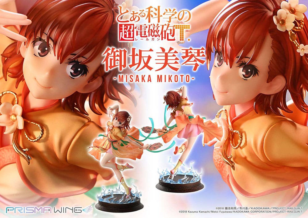To Aru Kagaku no Railgun Prisma Wing PVC Statue 1/7 Misaka Mikoto 22 cm P054309