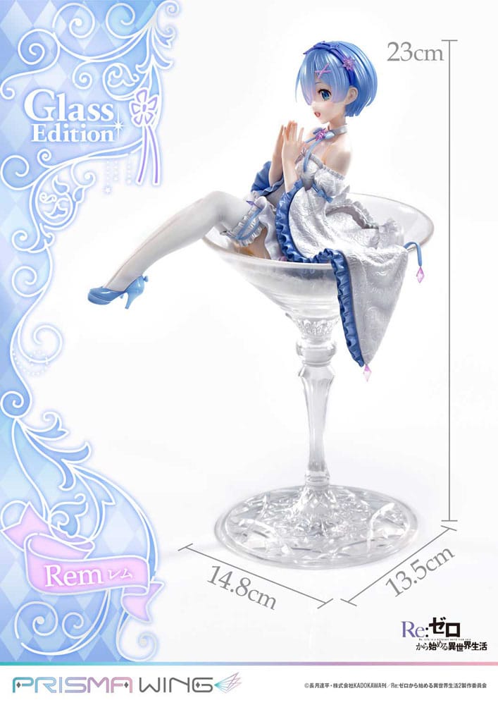 Re:Zero - Starting Life in Another World Prisma Wing PVC Statue 1/7 Rem Glass Edition 23 cm P054310