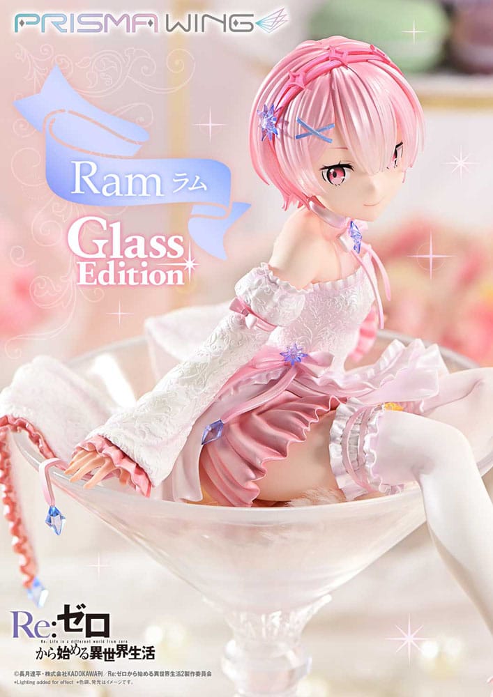 Re:ZERO Starting Life in Another World Prisma Wing PVC Statue 1/7 Ram Glass Edition 24 cm P054312