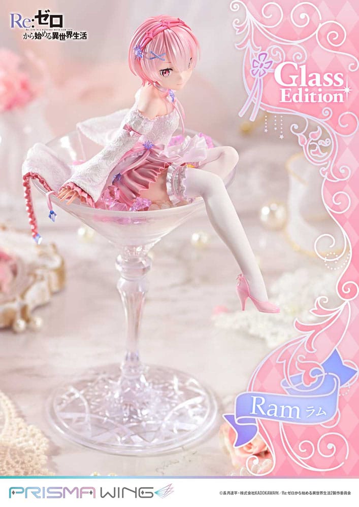 Re:ZERO Starting Life in Another World Prisma Wing PVC Statue 1/7 Ram Glass Edition 24 cm P054312