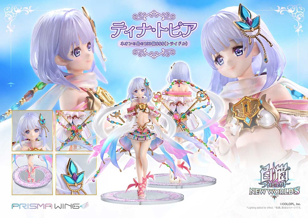 White Cat Project Prisma Wing PVC Statue 1/7 Tina Topia (The 10 Billion Tridollars of Neon Island) 22 cm P054314