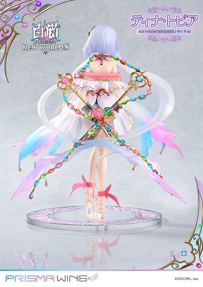 White Cat Project Prisma Wing PVC Statue 1/7 Tina Topia (The 10 Billion Tridollars of Neon Island) 22 cm P054314
