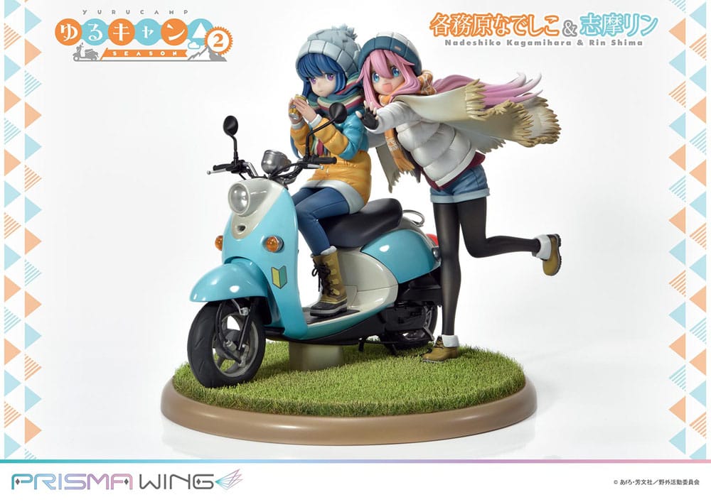 Laid-Back Camp Prisma Wing PVC Statue 1/7 Nadeshiko Kagamihara & Rin Shima 24 cm P054326