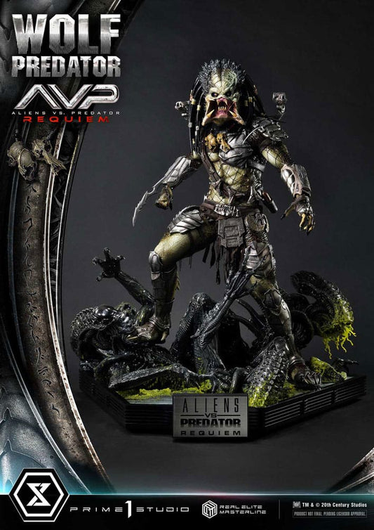 Alien vs. Predator Real Elite Masterline Series Statue 1/3 Requiem Wolf Predator 95 cm P054328