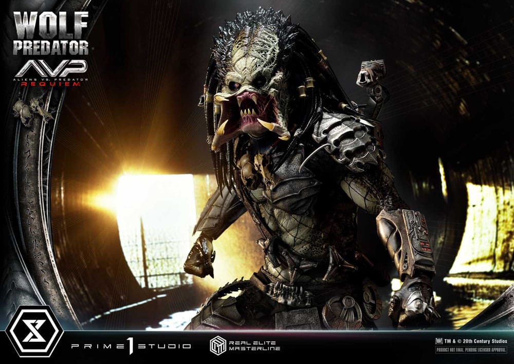 Alien vs. Predator Real Elite Masterline Series Statue 1/3 Requiem Wolf Predator 95 cm P054328