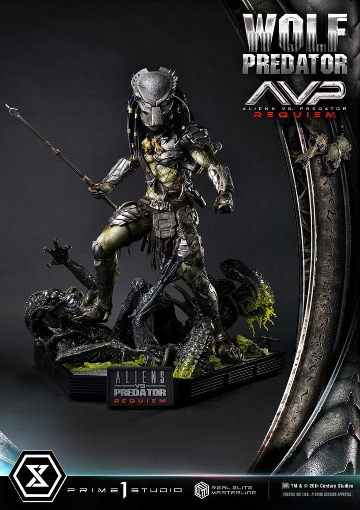 Alien vs. Predator Real Elite Masterline Series Statue 1/3 Requiem Wolf Predator Deluxe Ver. 95 cm P054329