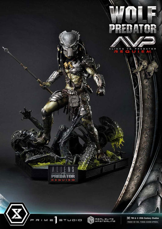 Alien vs. Predator Real Elite Masterline Series Statue 1/3 Requiem Wolf Predator Deluxe Ver. 95 cm P054329