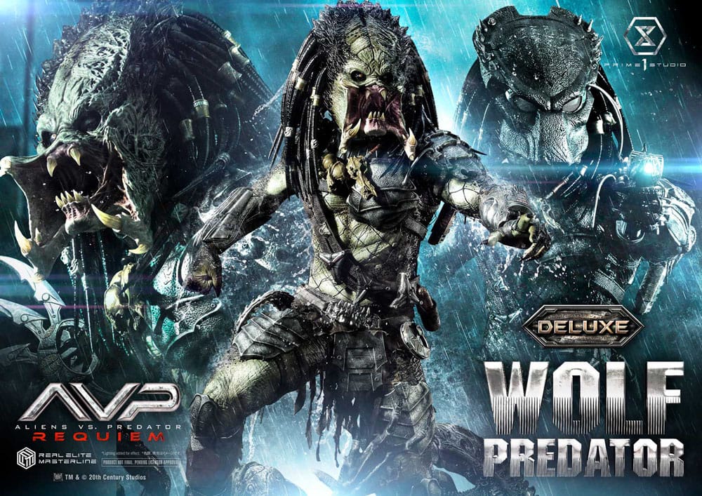 Alien vs. Predator Real Elite Masterline Series Statue 1/3 Requiem Wolf Predator Deluxe Ver. 95 cm P054329